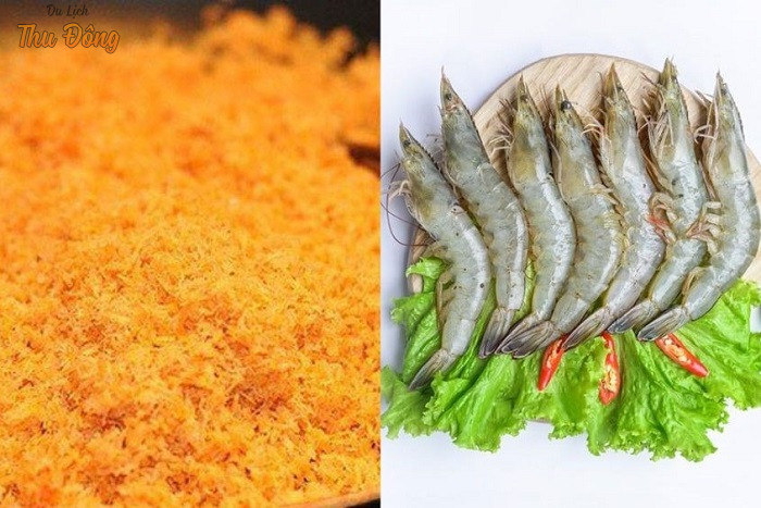 Làm ruốc tôm từ những con tôm tươi chất lượng